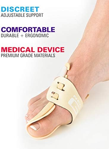 Neo-G Bunion Support - Hallux Valgus Night Splint – For Pre/Post-Operative Aid, Discomfort & Pressure – Class 1 Medical Device – Right - Tan