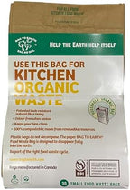 Bag to Earth - Kitchen Food Waste Bag - Compostable Bag - Leak Resistant -%100 Paper Cellulose Liner - Small - 30 Bags