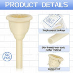 50 Pieces Urinal Bag Male External Catheter with Fixer Rubber External Catheter for Men and Incontinence People (25 mm)