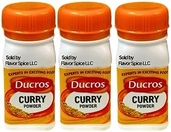 Ducros Curry Powder Nigeria 25g | PACK OF 3 | With Flavor Spice Thyme 1.8oz | 1 PACK