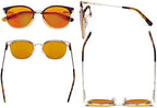 Eyekepper Ladies Round Blue Light Blocking Glasses - Anti Blue Rays Reduce Glare UV Filter Computer Eyeglasses Women