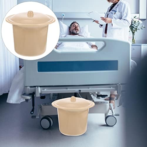 Chamber Pot Urine Bottles Plastic Portable Toilet with Lid Spittoon Bedside Urinal Basin Potty Pee Bucket for Elderly Adults Boys Girls