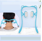 Neck Massager 6 Balls Manual Roller Multifunctional Handheld Massager for Neck, Back, Shoulder and Leg Muscle Relaxation