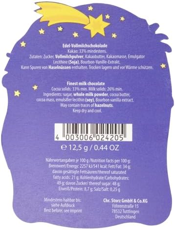 Nativity Themed Milk Chocolate, Festive Christmas Candy, Holiday Stocking Stuffer Treats, 0.44 Ounces (Pack of 3)
