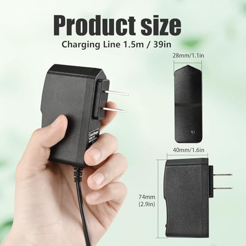 12v Massage Gun Charger 12v ~ 12.6v 1.0A Charger for 12.6v (Universal 12V) Massage Gun Power Cord Switch Power Supply