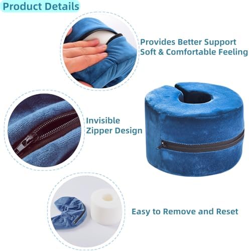 1pcs Foam Foot Elevator Support Pillow Ankle Heel Protector Anti-Bedsore Rest Elevating Support Pad Patient Elderly Foot & Hand Cushion for Relieve Pressure Preventing Ulcers Sores