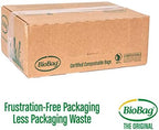 BioBag (USA) The Original Compostable Bag, 33 Gallon, 120 Count, 100% Certified Compostable Trash Bag Liners for Food Waste, Extra Strong and Durable, Trash Bag