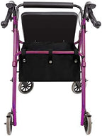 Under Seat Rollator Bag, Large Size Rollator Basket, Under Seat Bag or Tote for Four Wheel Rollator, Walker Underseat Replacement Medical Basket (Black)