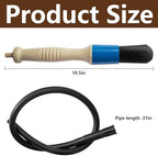 moonoom Parts Washer Brush with Hose- Wear Resistant Parts Cleaning Brush with 31 Inch Long Hose- Parts Cleaner Flow Through Replacement Brush for Parts Cleaning