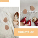 High Heel Insoles Forefoot Pads for Women, 10 Pairs Non-Slip Breathable Shoe Inserts with Shock-Absorbing Cushion, Half-Size Comfort Support for High Heels and Dress Shoes