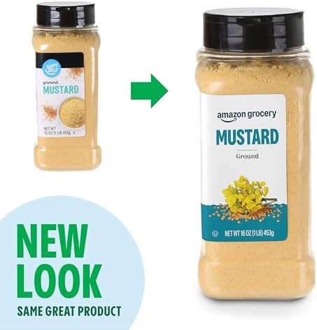 Amazon Grocery, Ground Mustard, 16 Oz