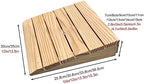 Gtzly Threshold Ramp, Threshold Ramps for Doorways 2.8In-6 in, Wooden Portable Wheelchair Ramp/Outdoor Entry Curb Ramp, Non Slip Driveway Ramp for Mobility Walker (Size : 35x38.8x15cm/13.8x15.3x6in)