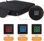 Extra Wide Heated Seat Cushion with 10000 mAh Mobile Bank Pack, Foldable Heated Stadium Seats for Bleacher, Portable Heating Pad Stadium Seat Cushion, USB Heating Seat Pad for Stadium Camping