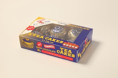 Tunnock's Tea Cakes Dark Chocolate 12 Pack - 24g (Pack of 1)