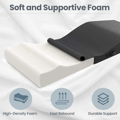Ergonomic Lash Bed Topper, High-Density Foam Massage Table Topper with Plush Removable Cover, Non-Slip Massage Table Pad for Salon, Spa, Facial,Lash Extension Beds, 71"x28" (Black)