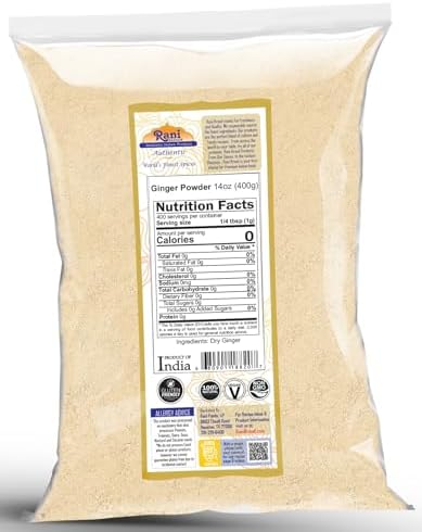 Rani Ginger (Adarak) Powder Ground, Spice 14oz (400g) ~ All Natural | Vegan | Gluten Friendly | NON-GMO | Kosher | Indian Origin