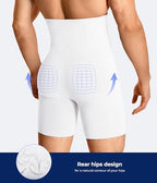 TAILONG Mens Shapewear Tummy Control Underwear Compression Shorts Slimming Body Shaper Leg Boxer Briefs