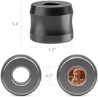 Linkidea 2 Pack Safety Razor Stand, Opening Dia 0.7" (18.5mm) Men Shaving Stand for Bathroom Countertop Compatible with Gillette SkinGuard (Dark Grey)