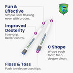 GumChucks Floss for Teeth - Flossing for Kids and Adults - Orthodontic Flossers for Braces - Dental Gum Floss Picks for All Ages (Starter Pack)
