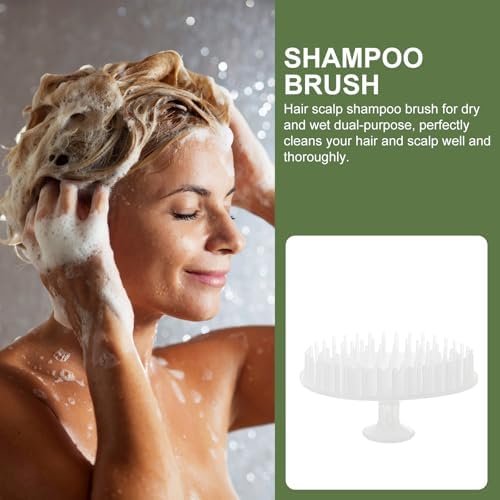 2pcs Shampoo Brush Shower Hair Brush Girls Shower Brush Hair Scalp Massager Brush Head Scalp Shower Brush