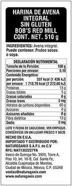 Bob's Red Mill Gluten Free Oat Flour, 18 oz (Pack of 1) - Gluten Free, Whole Grain, Vegan, Kosher