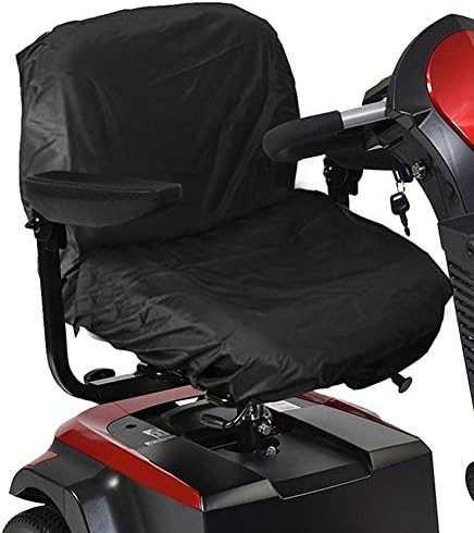Electric Wheelchair Seat Cover,Elderly Disable Wheelchair Seat Protector Accessories,Professional Waterproof Mobility Scooter Seat Cover(Black)