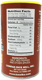 Konriko - Creole Seasoning 6 oz - Wheat Free - Gluten Free - No MSG - Pack of 2