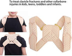 Agatige Clavicle Support, Kids Shoulder Belt Back Support Brace Prevent Humpback Adjustable Posture Corrector Back Brace for Boys and Girls - L