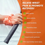 2PCS Ulnar Wrist Brace for Right & Left Hand, Ultra-Thin Elastic Wrist Wrap Compression for TFCC Tear and Repetitive Wrist Use Injury, Wrist Support for Carpal Tunnel, Tendonitis, Pain Relief (Black)