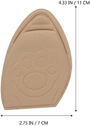 Healifty 2 Pairs Forefoot Half Shoe Insoles Front Shoe Pads Cushions Filler Reusable Soft Inserts for Women High Heel Sneakers Skin Color