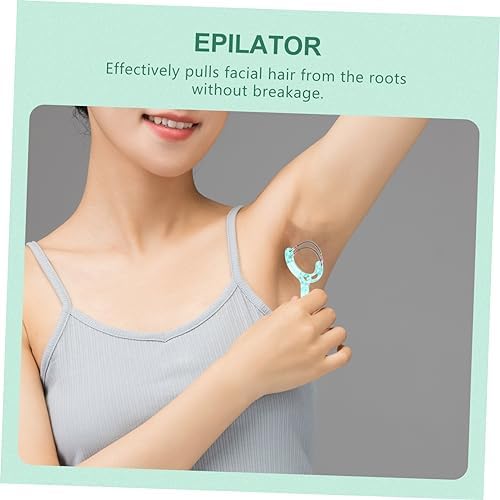 Portable Facial Hair Removal Tool Manual Threading Epilator for Women Dual Spring Design for Quick and Hair Removal for Chin Cheeks Neck Upper Lip and More