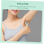 Portable Facial Hair Removal Tool Manual Threading Epilator for Women Dual Spring Design for Quick and Hair Removal for Chin Cheeks Neck Upper Lip and More