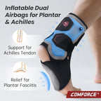 Plantar Fasciitis Ankle Support with Airbag, Heel and Arch Pain Relief with Air Inflation Device, Achilles Tendonitis Relief, Sports Injuries and Recovery for Men & Women(Need to Inflate)