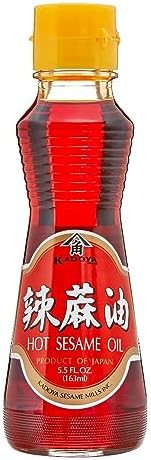 KADOYA Hot Toasted Sesame Oil, 5.5 OZ
