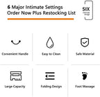 DNCG Folding Foot Bucket, 1/3 Pcs Soaking Bath Basin, PP Foot Bath Basin, Collapsible Footbath Tub With Massaging Rollers And Handle, Soaking Tired Feet, Stress Relief Foot Spa For Family Pedicure