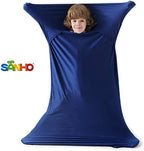 SANHO Premium Sensory Sock Body Sock, Perfect for Children with Sensory Processing Disorder, Updated Version (Navy, Medium)