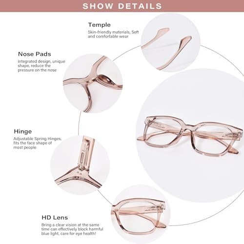 Bifocal Reading Glasses for Women Men Oversized Blue Light Blocking Clear Top Computer Readers