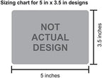StickerTalk Notice Disabled Passenger Vinyl Sticker, 5 inches by 3.5 inches