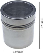 RELAND SUN Stainless steel dusting pot Fancy coffee powder duster bottle kitchen seasoning pot (small)