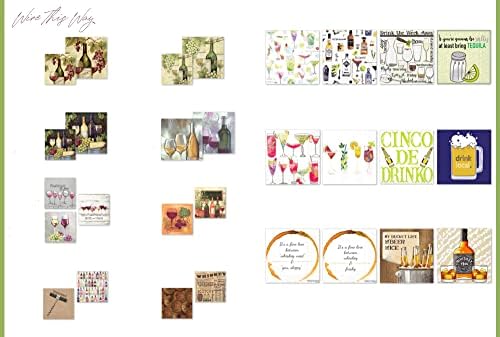 IHR Ideal Home Range - Paper Napkins COCKTAILS FOR HER 20-Count 3-Ply Cocktail Napkins 5 x 5 inches