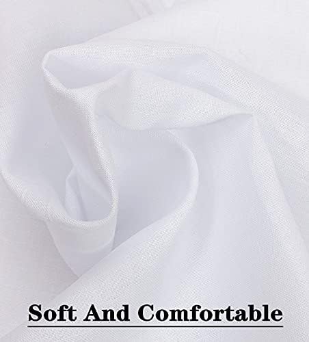 Scotamalone Men's Handkerchiefs 100% Soft Cotton White Hankie Hankerchieves