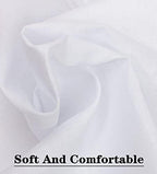 Scotamalone Men's Handkerchiefs 100% Soft Cotton White Hankie Hankerchieves