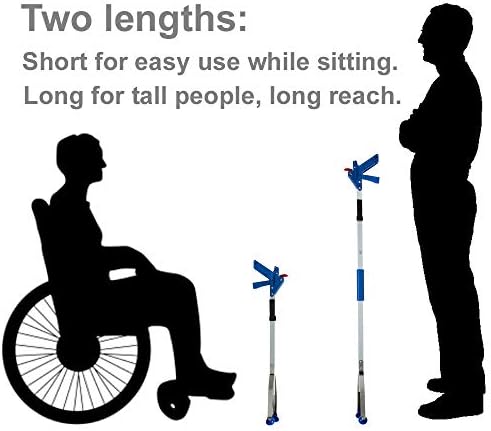 ArcMate 26" EZ Reacher Deluxe Locking Indoor Reacher Grabber with 5lb Pickup Capacity & 42" EZ Reacher Deluxe Locking Indoor Reacher Grabber with 5lb Pickup Capacity, Pack of 2 Reachers