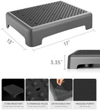 Mobility Step Stool for Adults, Bed Step Stools, 680 LBS Capacity Safety Step Platform, Portable Stair Assist for Cars, Indoor/Outdoor Steps, Black