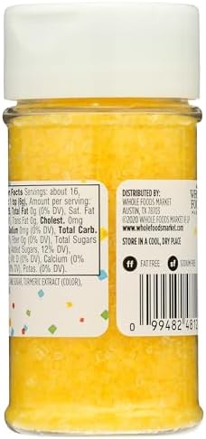 365 by Whole Foods Market, Yellow Decorating Sugar, 3.3 Ounce