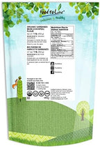 Food to Live Organic Garbanzo Bean Flour, 1 Pound - Non-GMO Chickpea Flour, Stone Ground, Kosher, Vegan, Bulk, High in Protein and Fiber, Product of the USA