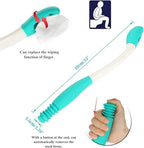 Long Handle Toilet Aid – Extends Over 15 Inches | Bottom Wiper Tool for Independence & Hygiene – Securely Grips Toilet Paper or Wipes, Ideal for Post-Surgery, Elderly, or Limited Mobility Care
