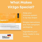 Immunity Booster Powder, Easy to Use Vegan Immune Booster with Vitamin D, A, B, C, & K, NRV Zinc, Plus Ginger Extract (30 Pack)