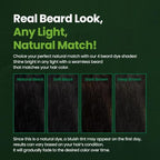 Herb For Men Mustache & Beard Dye (Nature Black, 1 Pack), PPD-Free Ammonia-Free, Vegan with Natural Ingredients, Gentle for Sensitive Skin, No Skin Irritation