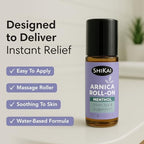 ShiKai Arnica Roll On - Instant Cooling Effect (1 oz) | with Naturally Soothing Menthol & Peppermint | Non-Greasy, Fast-Absorbing Topical Muscle Care